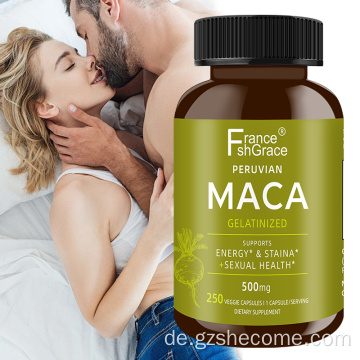 Shecome Maca-Wurzel-Ergänzungsmittel für Frauen, Bio-Maca
